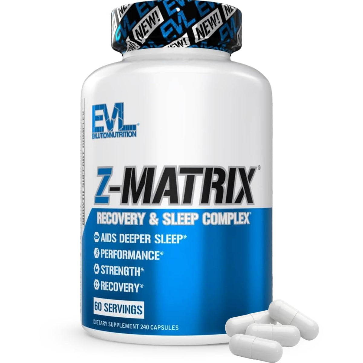 Evlution EVL ZMatrix frontal del envase mostrando marca y beneficios