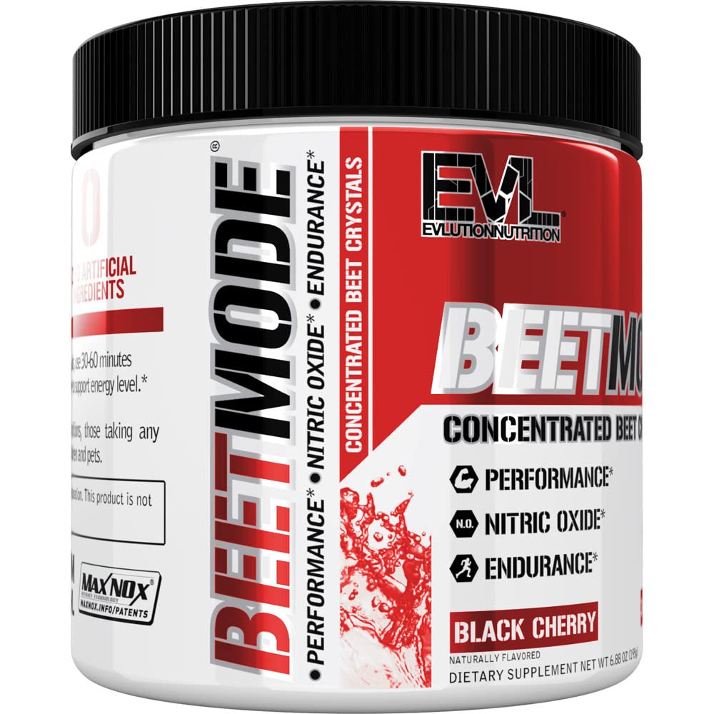 Evlution BeetMode etiqueta nutricional con información de ingredientes y calidad