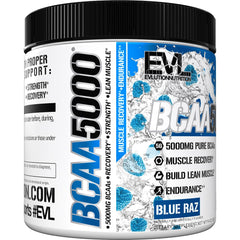Evlution EVL BCAAs en ambiente de gimnasio destacando recuperación postentreno eficaz