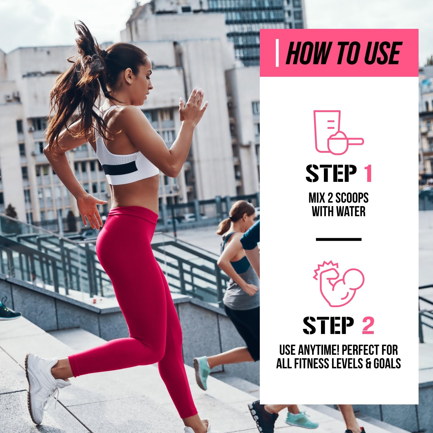 Evlution vaso preparado color rosado listo para beber y brindar energía antes del entrenamiento