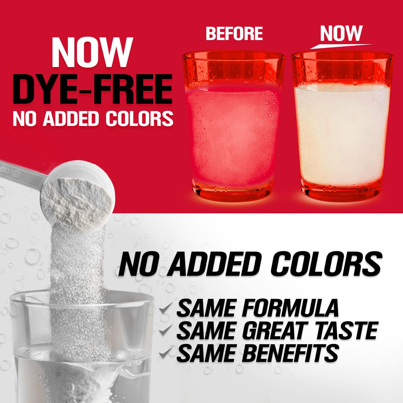 Evlution vaso con HYDRAMINO mezclado listo para beber, hidratación instantánea