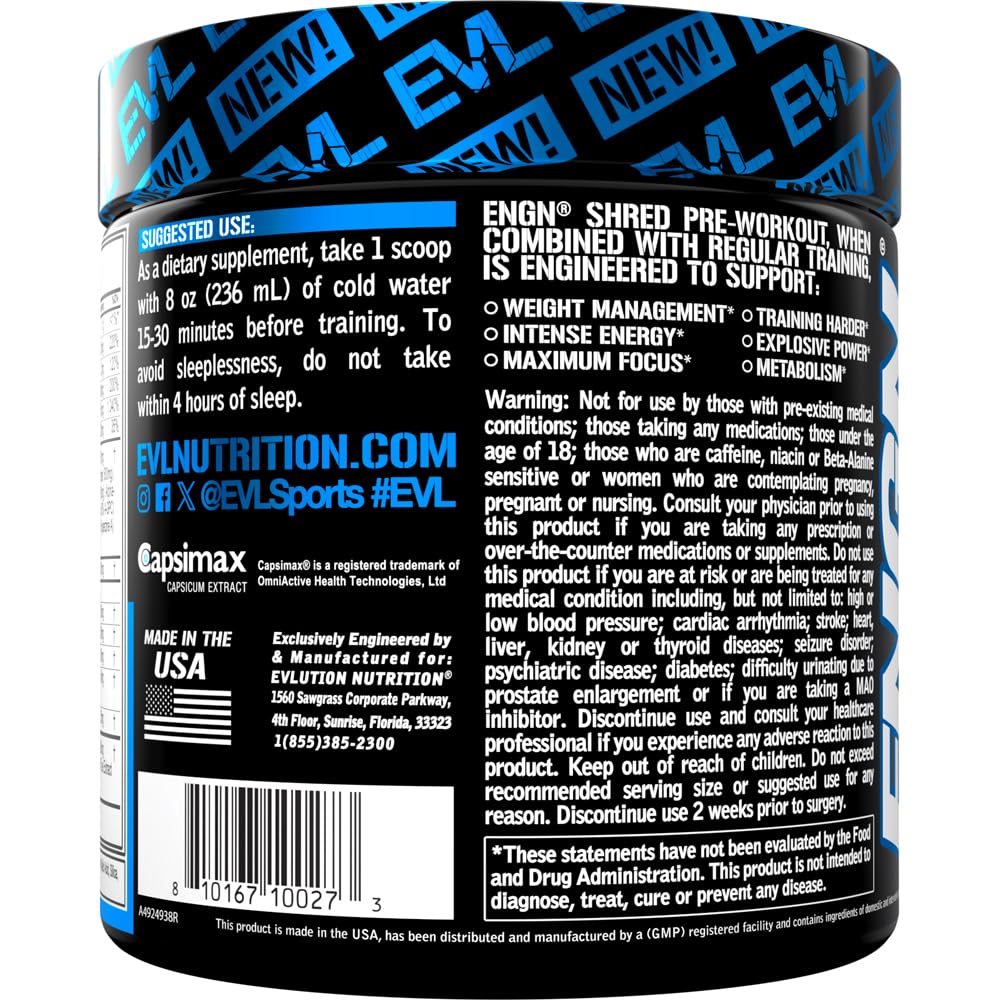 Evlution deportista usando ENGN Shred para mayor enfoque