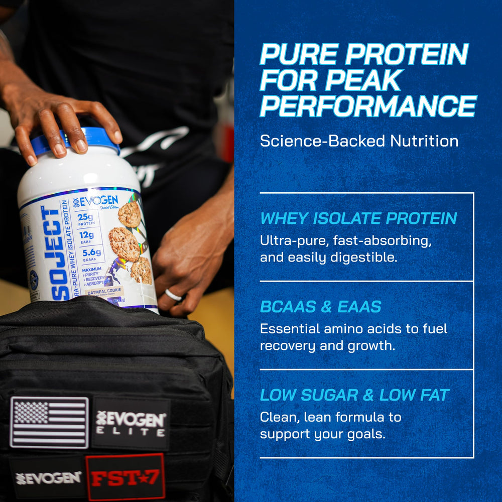 Evogen Isoject batido preparado listo para recuperación tras entrenamiento