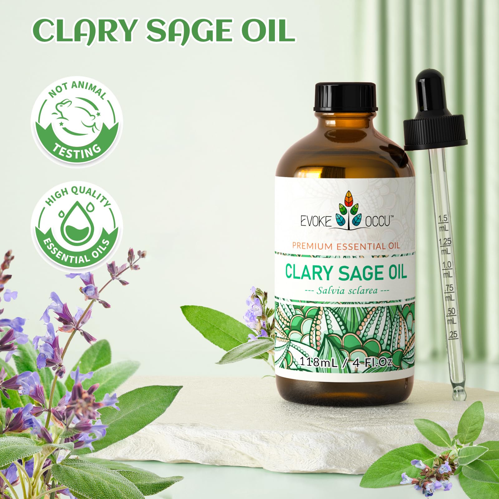 EVOKE OCCU aceite en difusor creando ambiente relajante y aroma herbal