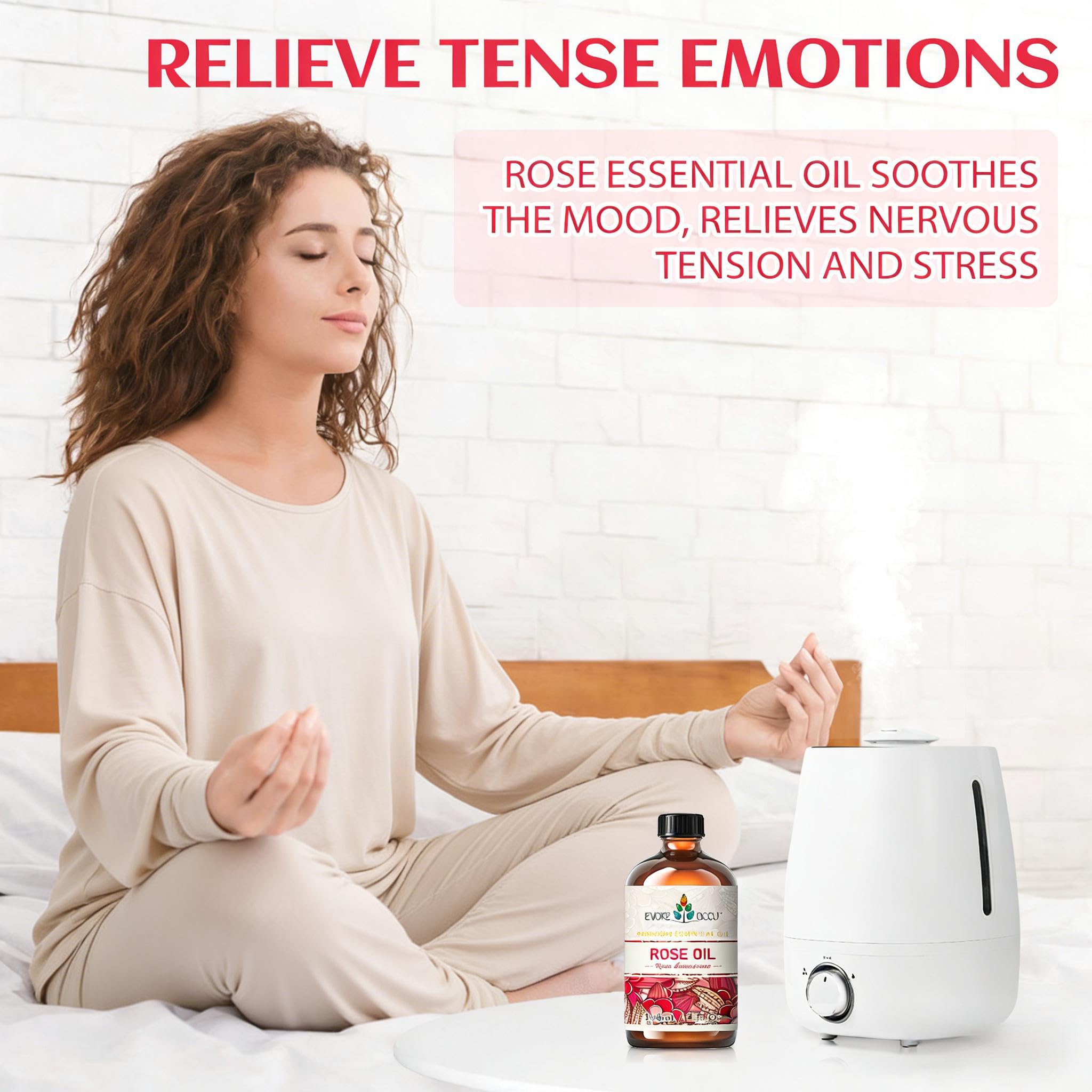 EVOKE OCCU en difusor en sala, aroma floral que crea ambiente relajante
