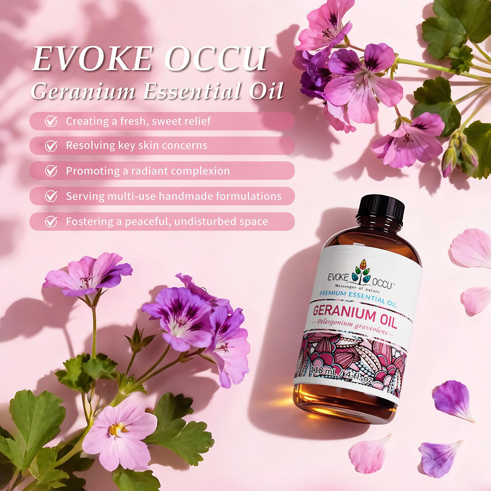 EVOKE OCCU etiqueta legible, información de ingredientes
