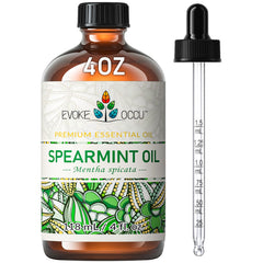 EVOKE OCCU frasco ámbar con aceite de menta verde, protege aroma