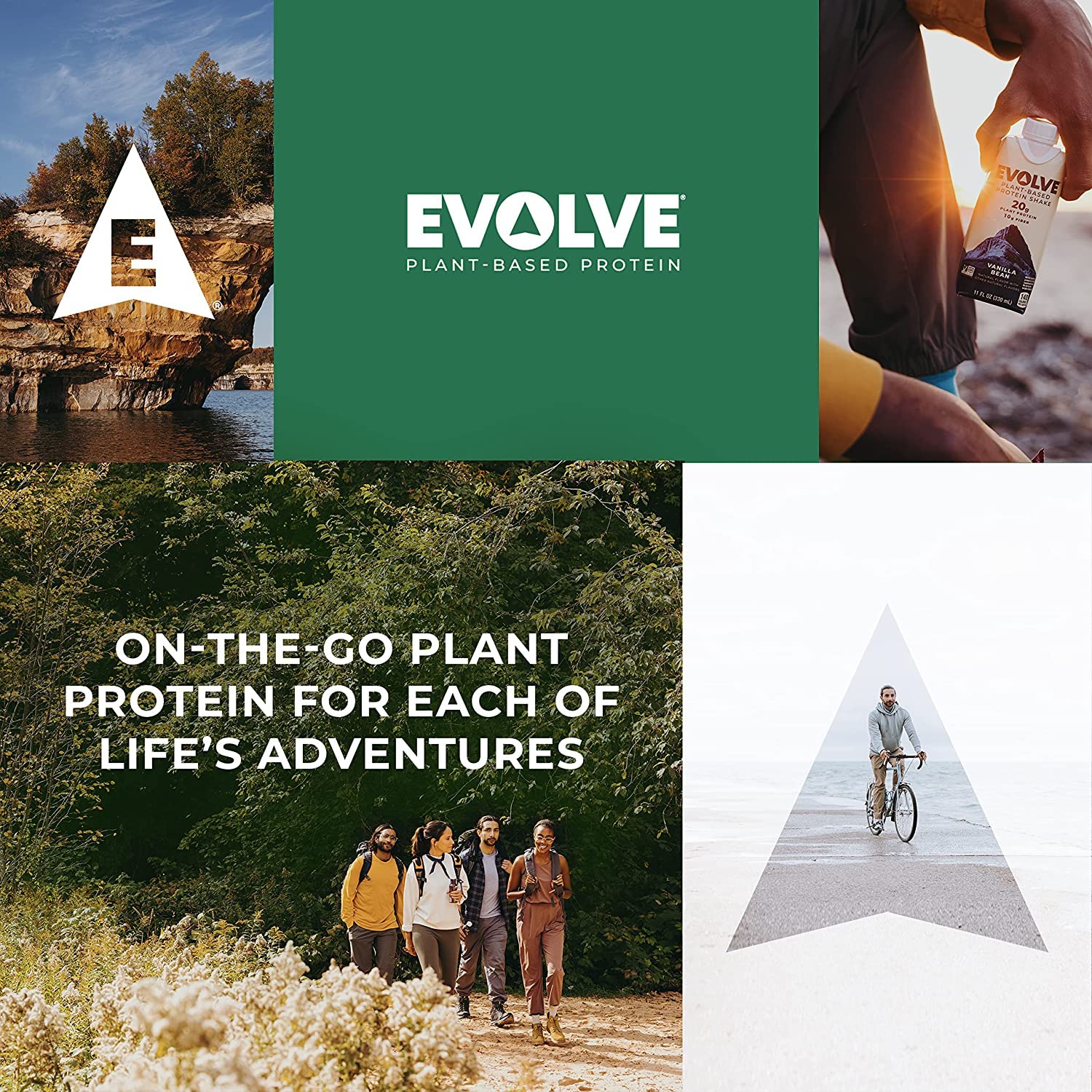 Evolve comparación de tamaño 11oz junto a objetos cotidianos útil para dimensionar