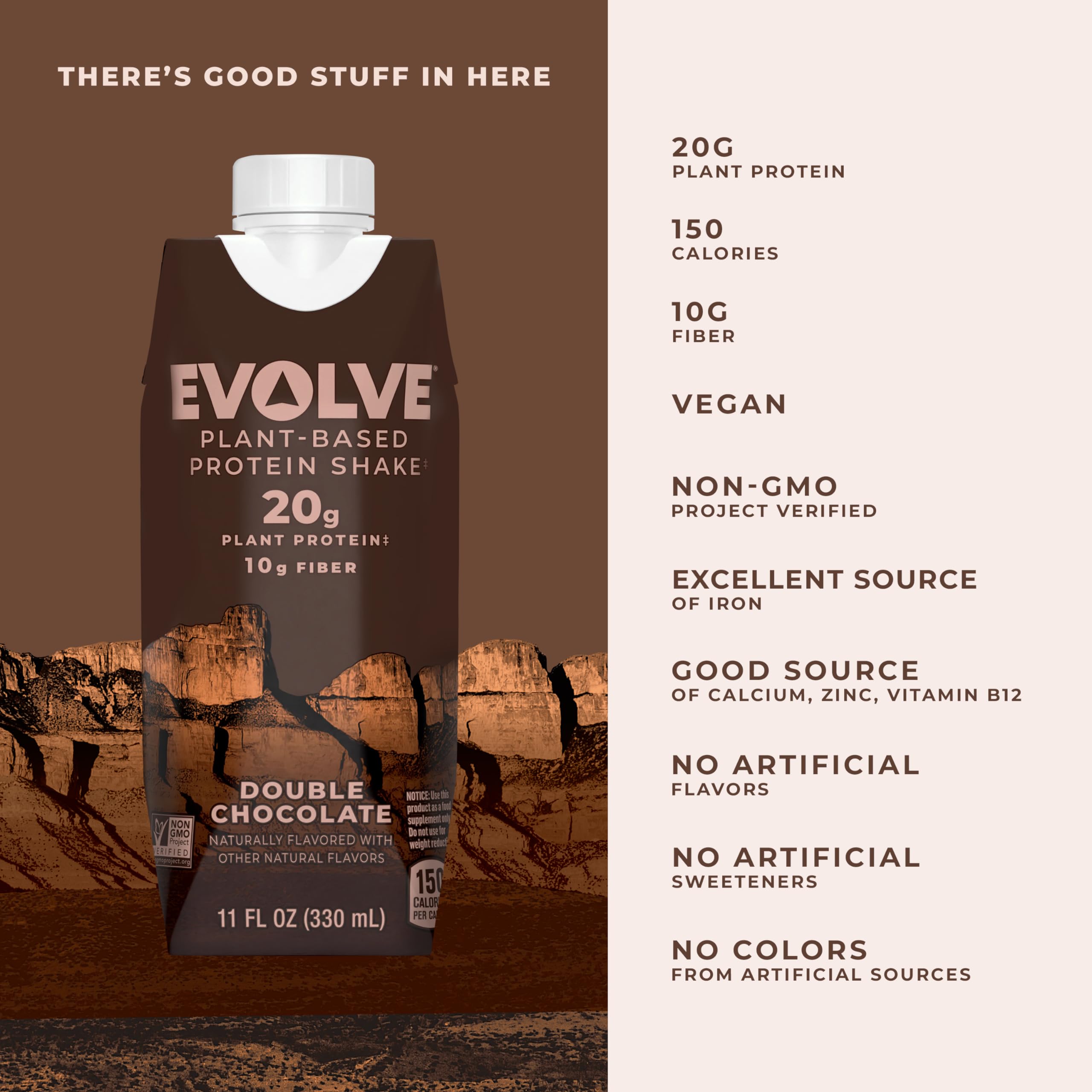 Evolve texturade batido cremoso en primer plano para apetito y saciedad