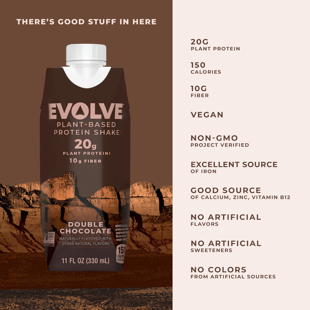 Evolve texturade batido cremoso en primer plano para apetito y saciedad