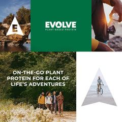 Evolve envase en mano listo para beber, ideal para consumo sobre la marcha