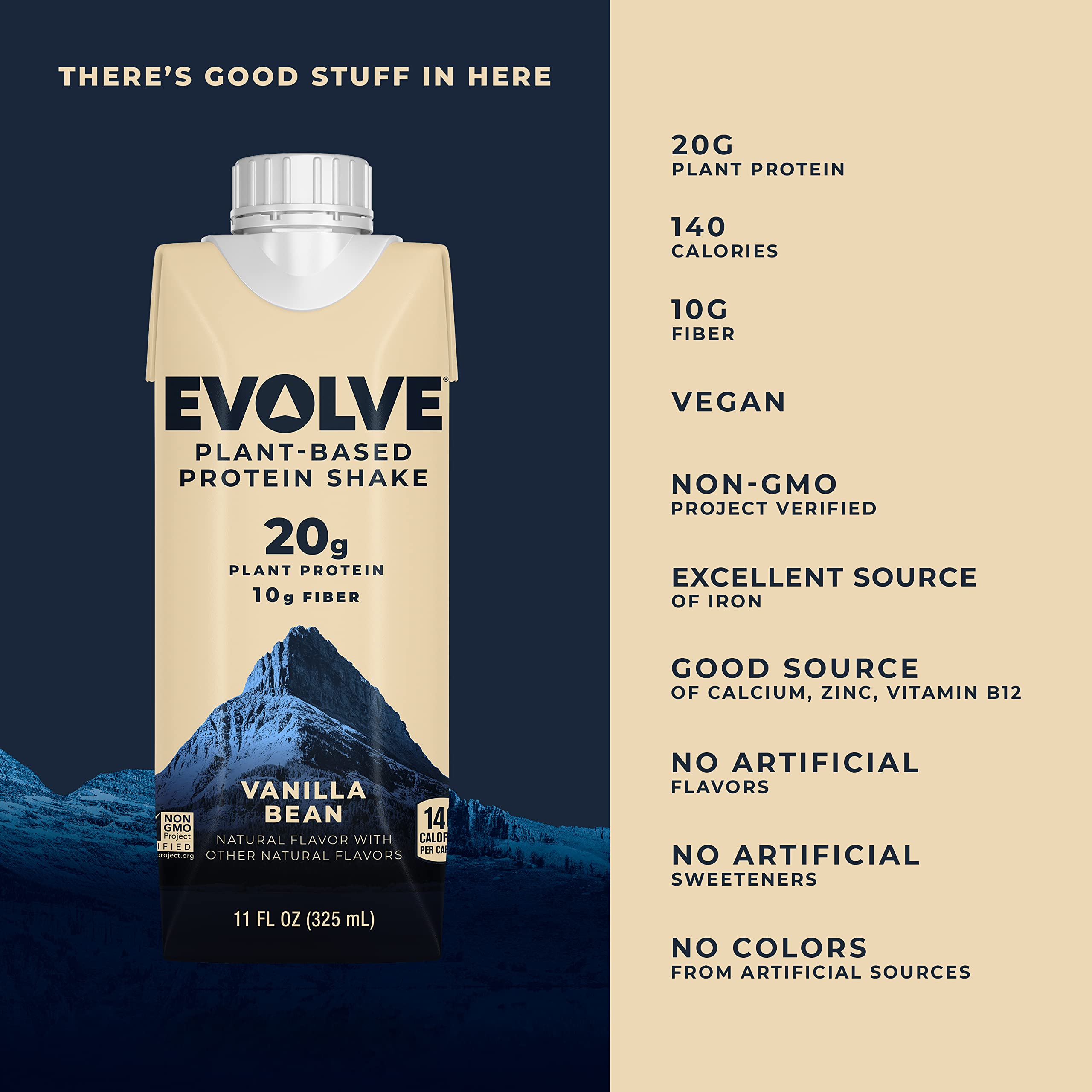 Evolve textura cremosa del batido mostrando consistencia apetecible y natural