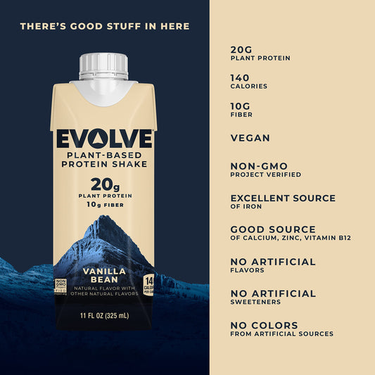 Evolve textura cremosa del batido mostrando consistencia apetecible y natural