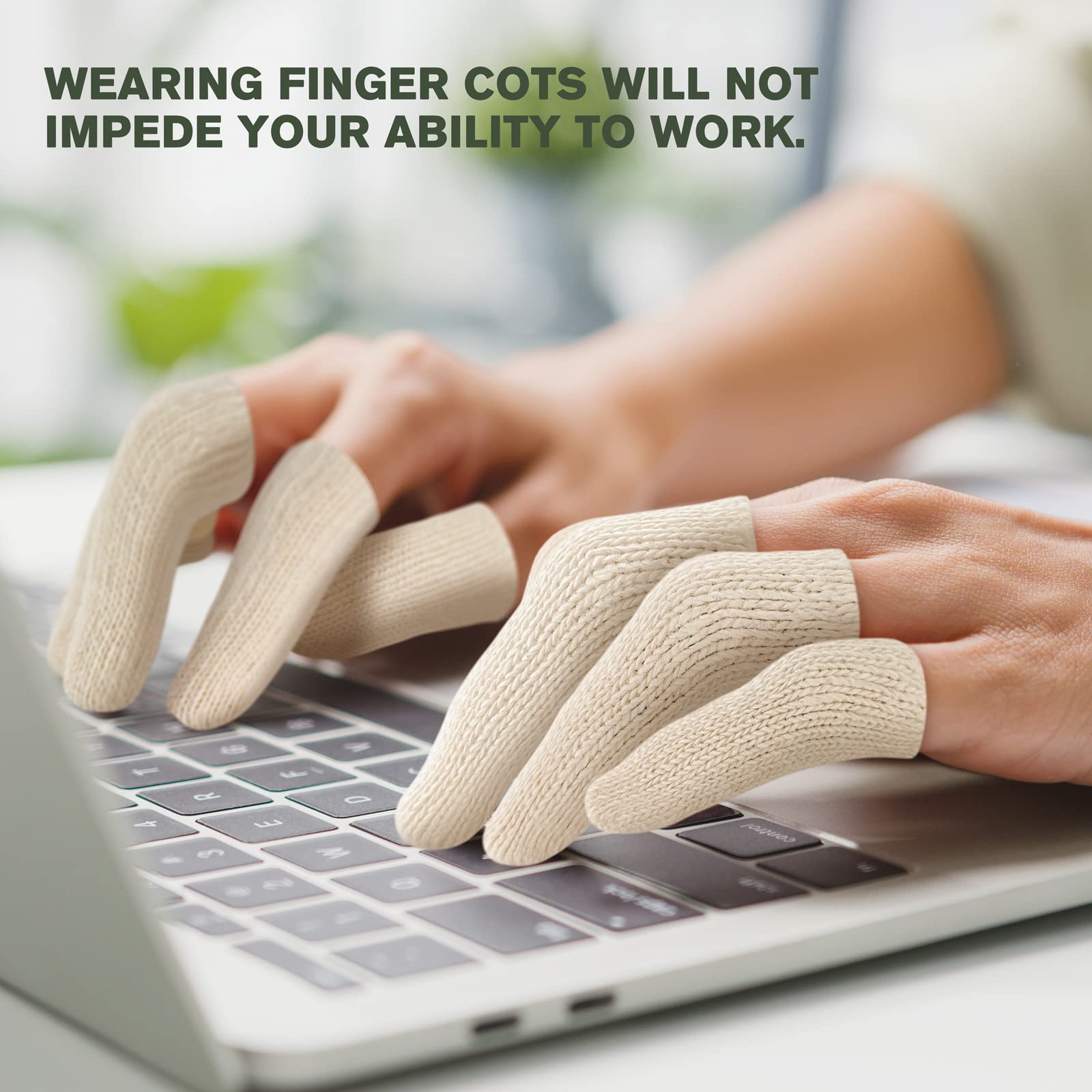 Evridwear fundas con ungüento demostrando retención de crema y limpieza