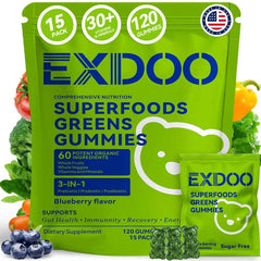 exdoo frontal del envase mostrando la marca y beneficios visibles