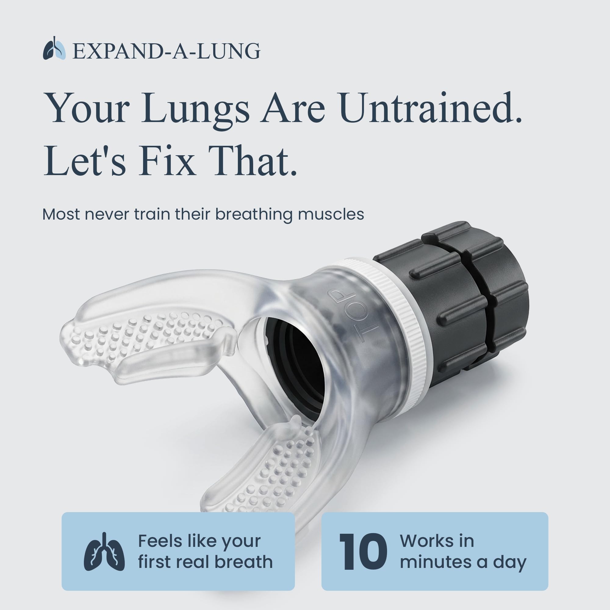 Expand-A-Lung material de silicona grado alimenticio fácil de limpiar