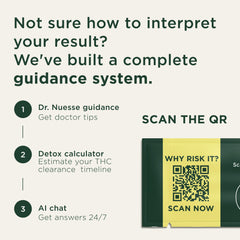 Líneas Test y Control en una tira Exploro, lectura fiable en 5 minutos