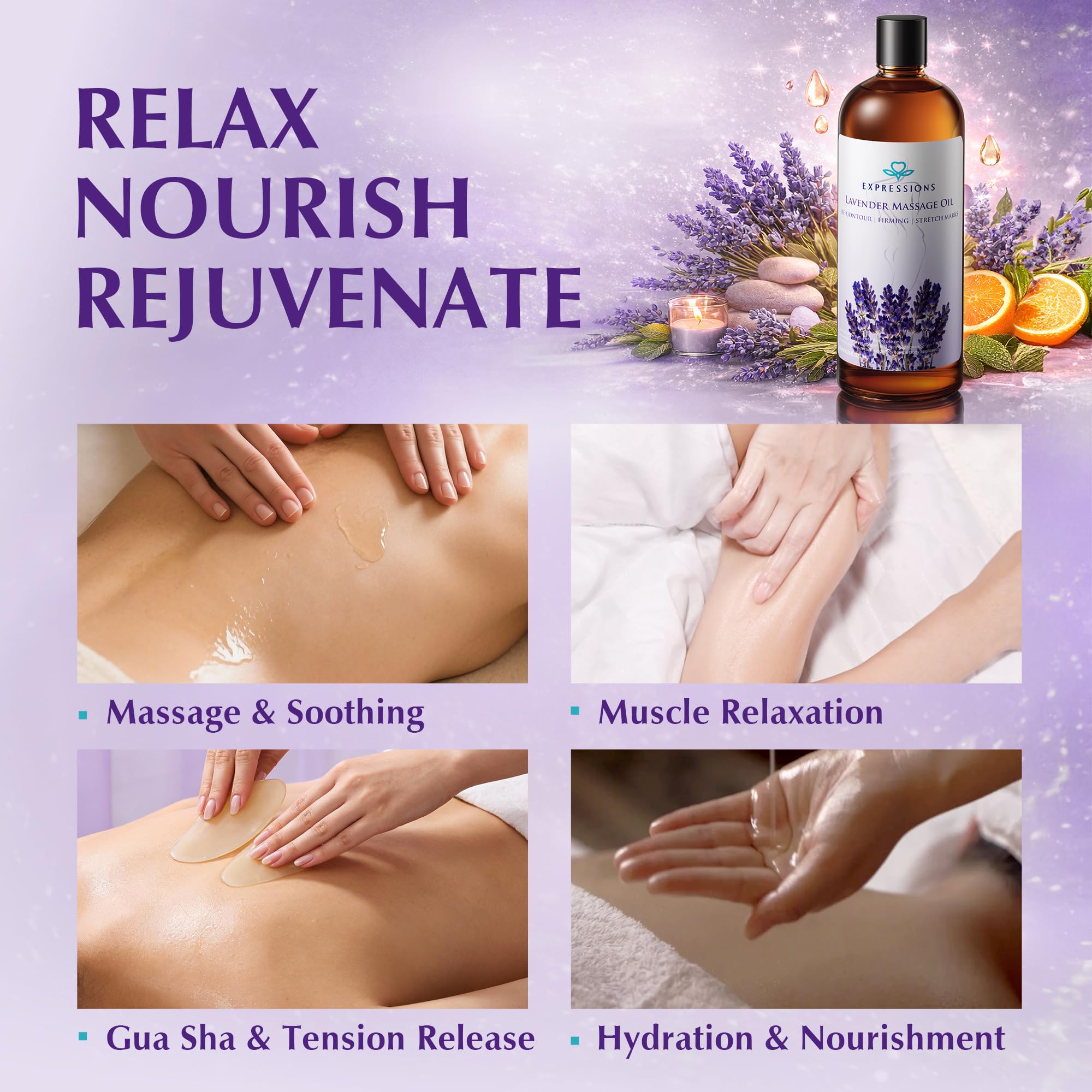 EXPRESSIONS WELLNESS botella junto a mano para escala real