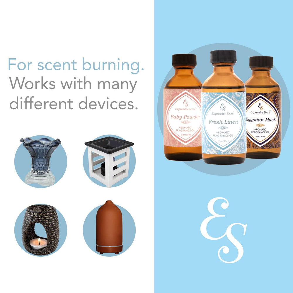 Expressive Scent etiqueta legible con información y beneficios