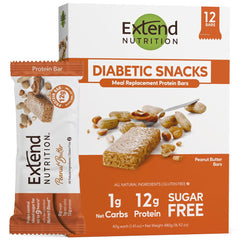 Extend Bar empaque frontal mostrando producto y beneficios para energía sostenida