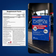 Escena lifestyle con ExtenZe en mesita, transmite energía y vitalidad cotidiana