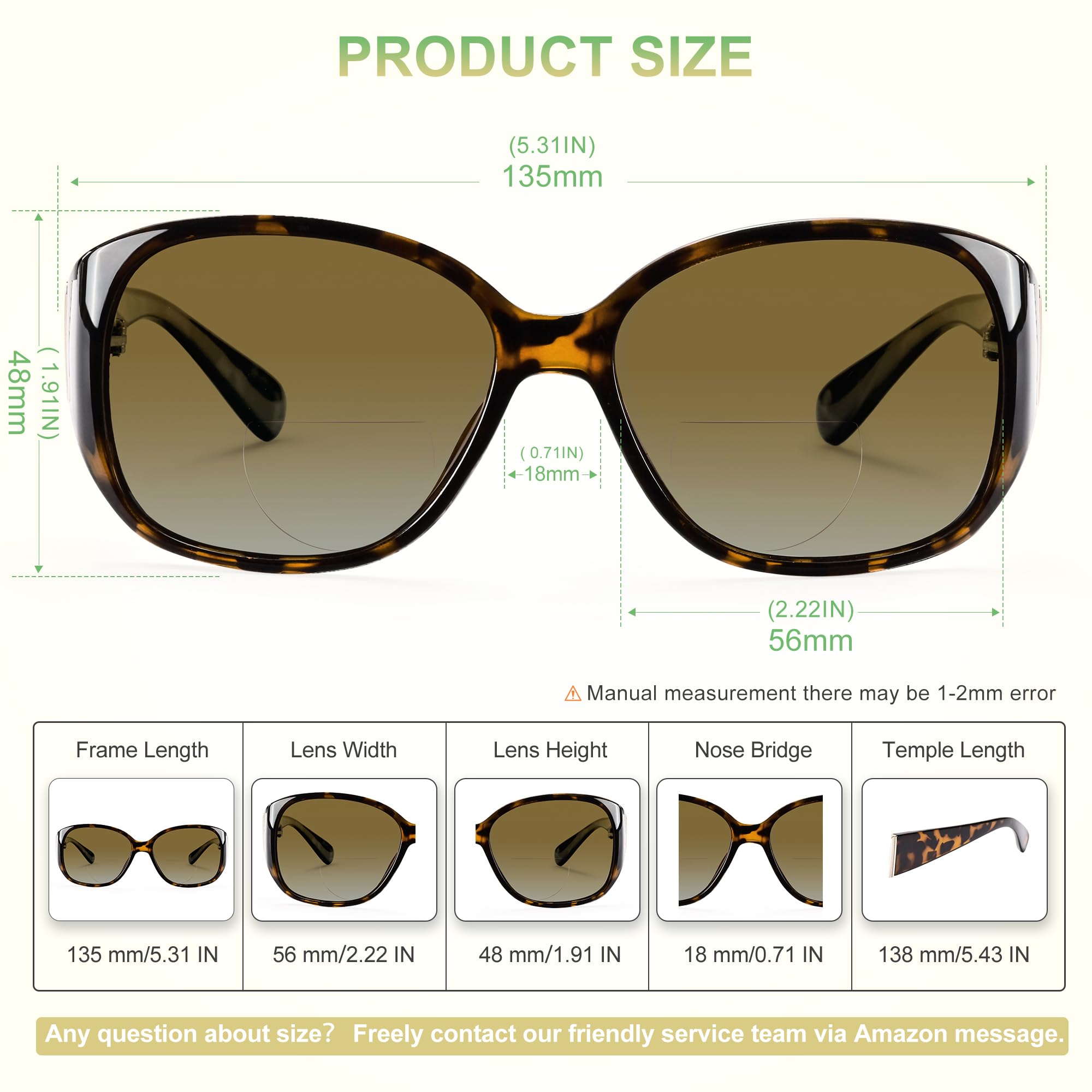 EYEGUARD comparación de tamaño en rostro que muestra cobertura oversized