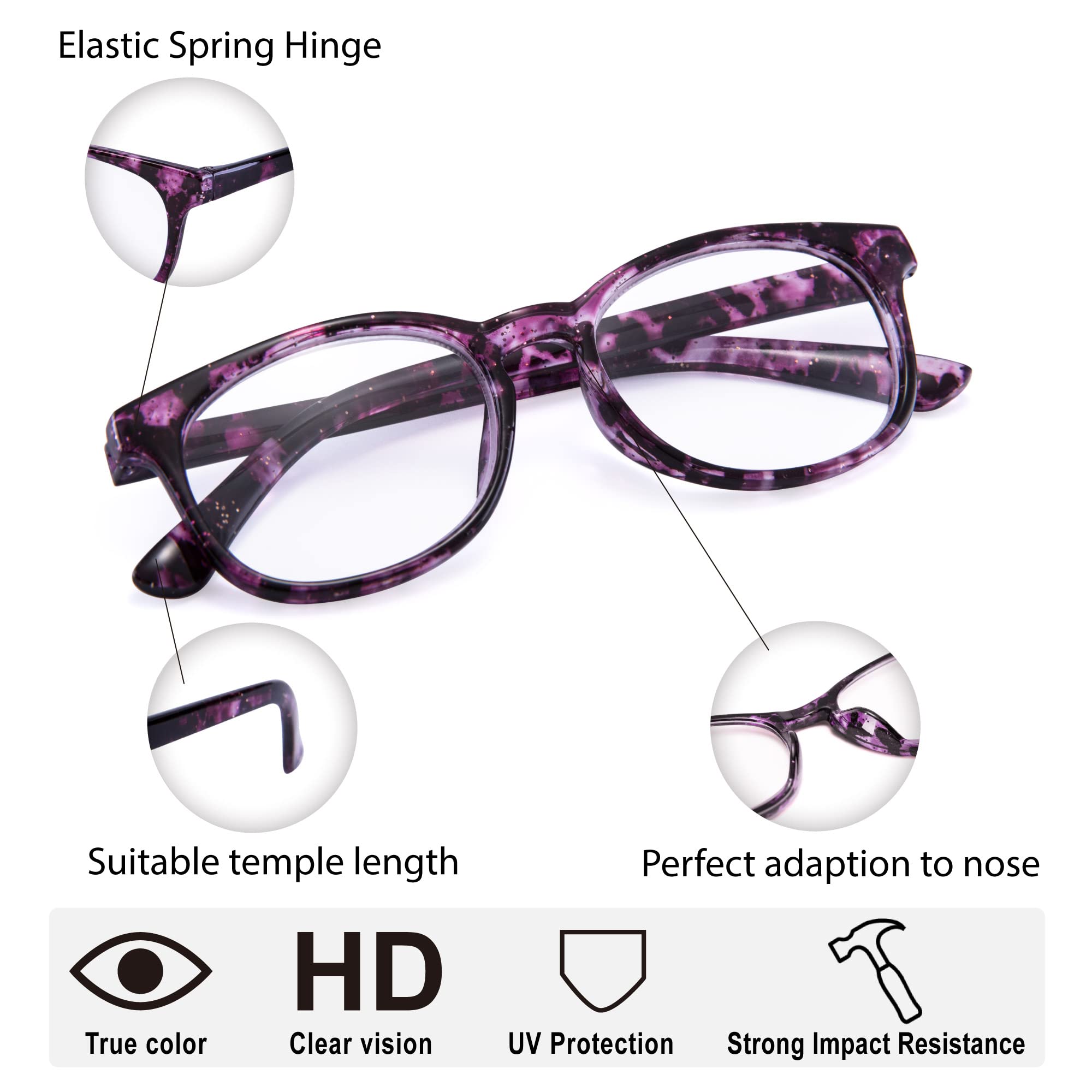 EYEGUARD funda estampada incluida, protege las gafas al transporte