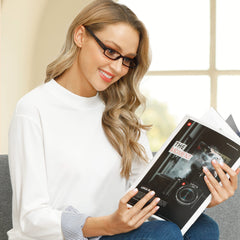 EYEGUARD fundas estampadas abiertas protegen lentes y añaden estilo práctico