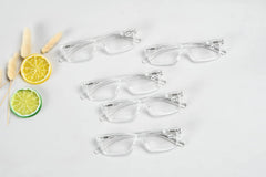 Eyekepper gafas sobre escritorio con dispositivos mostrando versatilidad