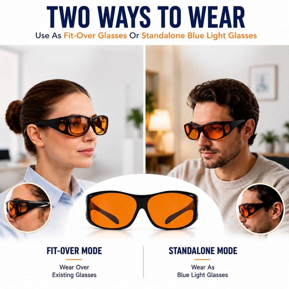 Eyekepper gafas colocadas sobre anteojos recetados para doble protección