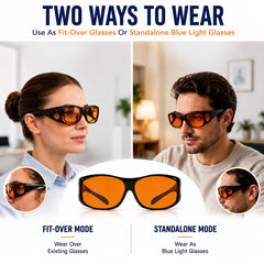 Eyekepper gafas colocadas sobre anteojos recetados para doble protección