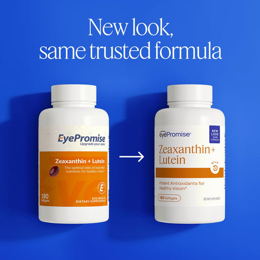 EyePromise detalle de una cápsula blanda resaltando forma fácil de tragar