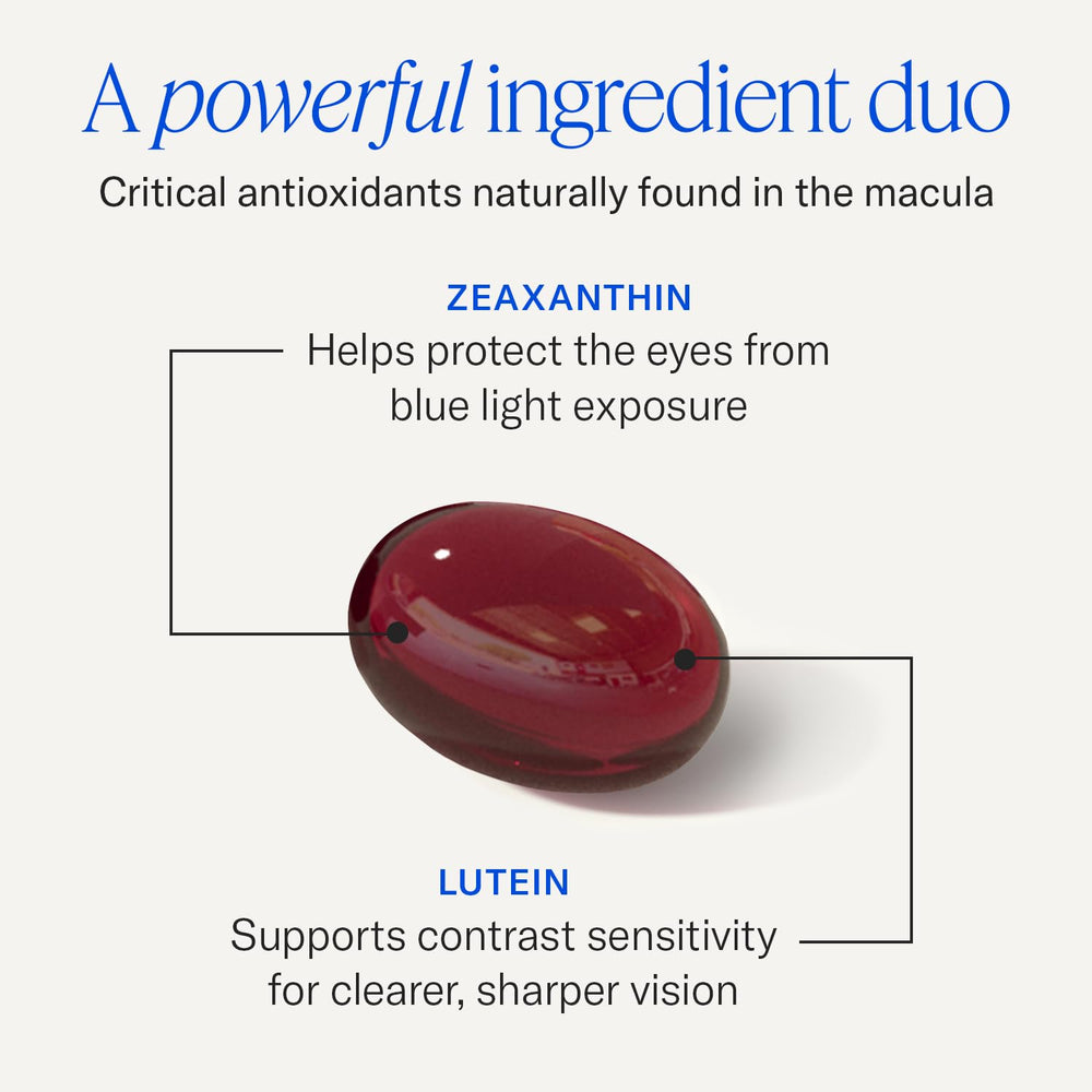 EyePromise etiqueta nutricional visible con información de ingredientes