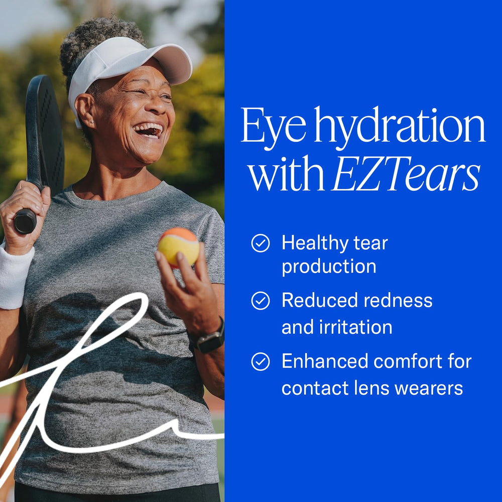 Mano tomando cápsula EyePromise con comida, mejor absorción y comodidad