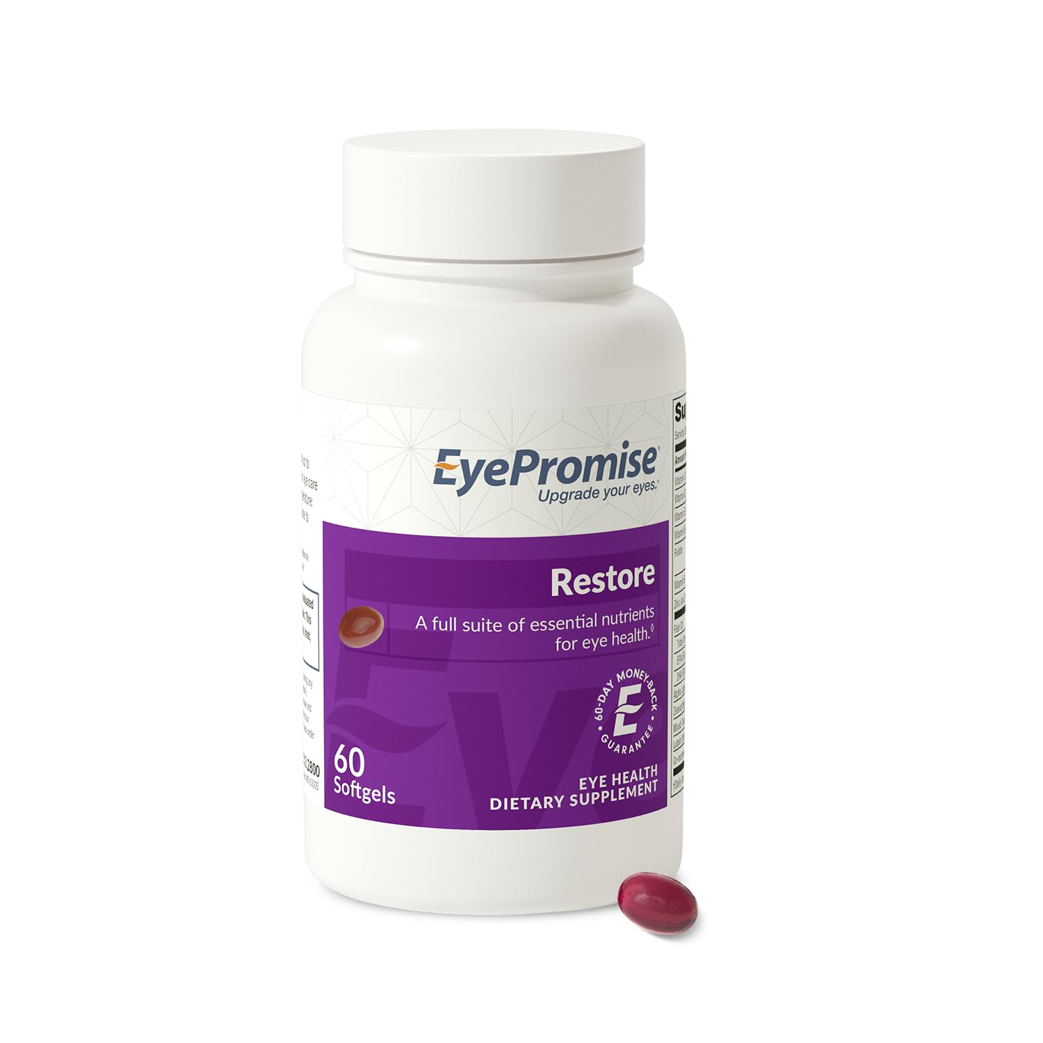 EyePromise frasco frontal mostrando etiqueta y beneficios visibles