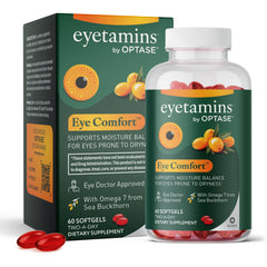 eyetamins frente del empaque mostrando marca y claridad de uso