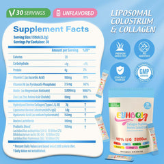 EYHBQIA Colágeno y Colostro dosis diaria lista para consumir