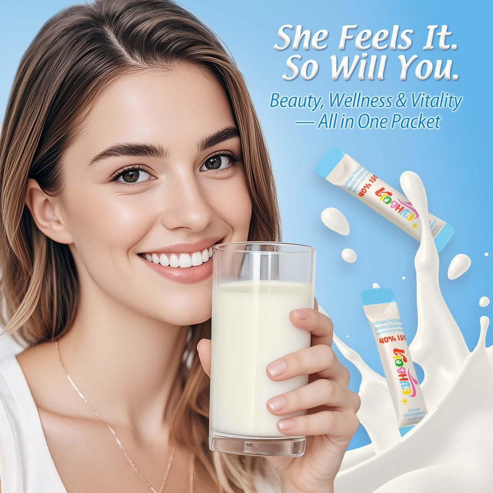 EYHBQIA Colágeno y Colostro apoyo inmunitario para hombres y mujeres