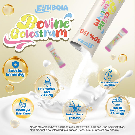 EYHBQIA colostrum powder serving packets ready for daily use and travel