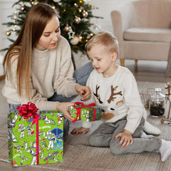 EYQQM ambiente de fiesta infantil con regalos envueltos, efecto festivo ecológico