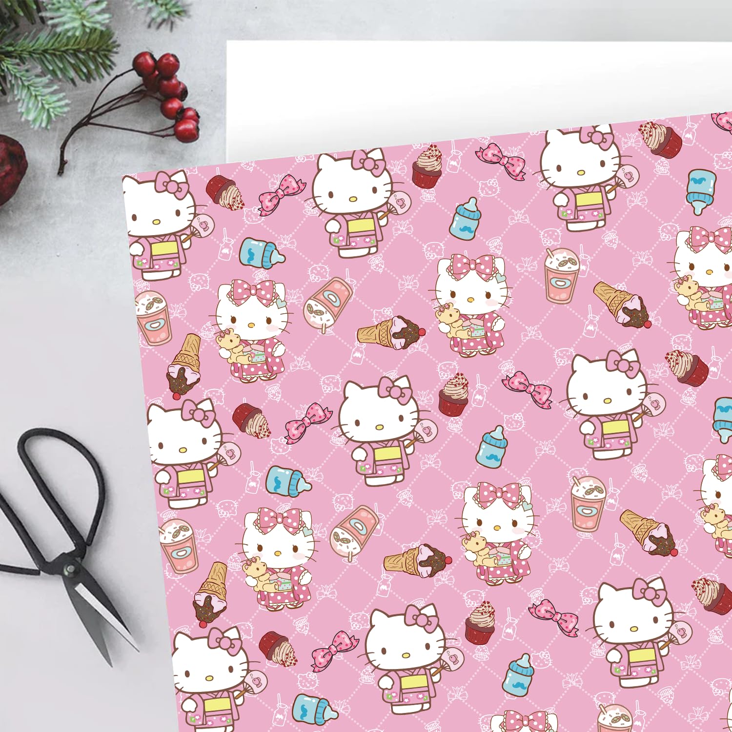 EYQQM regalo envuelto con papel mostrando acabado profesional