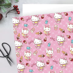 EYQQM regalo envuelto con papel mostrando acabado profesional
