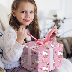 EYQQM etiqueta y cinta con papel EYQQM listos para decorar regalos