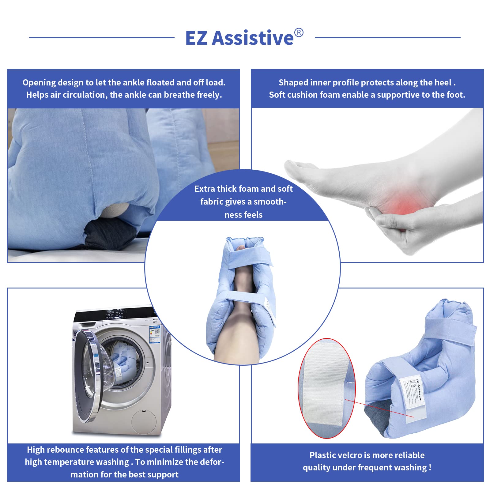 EZ Assistive protector colocado en cama mostrando confort en reposo