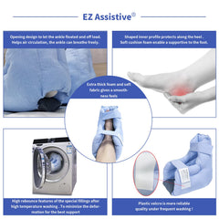 EZ Assistive protector colocado en cama mostrando confort en reposo