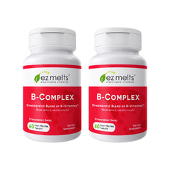 EZ Melts envase frontal con etiqueta clara y formato vegano