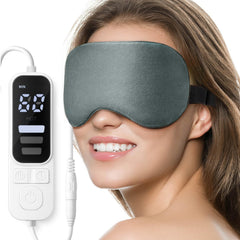 Ezona máscara térmica frontal mostrando diseño y ajuste cómodo para relajación ocular