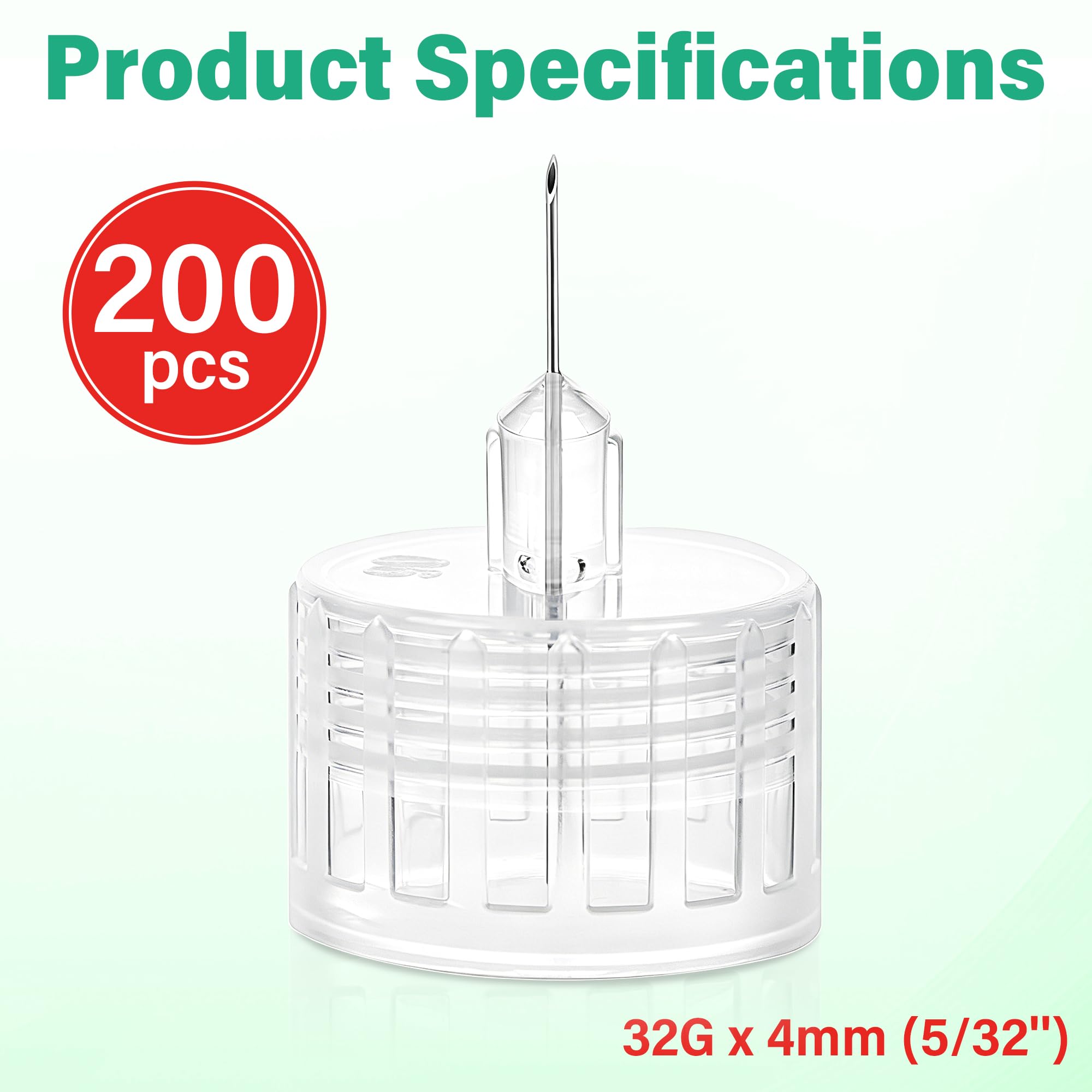 Ezoon comparación de tamaño 32G x 4mm mostrando precisión de escala