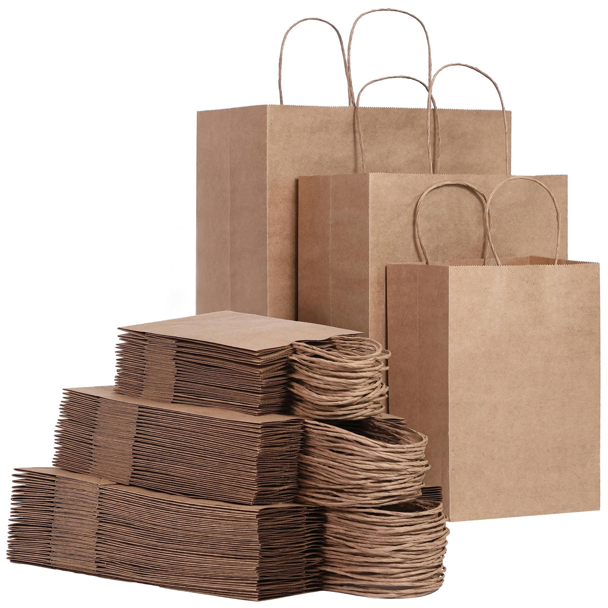 FACEBAG frente del paquete de bolsas kraft, aspecto profesional y ecológico