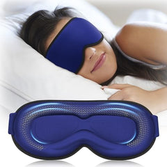 FACEMOON antifaz frontal en azul marino, bloqueo total para dormir